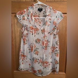 Sleeveless see through blouse